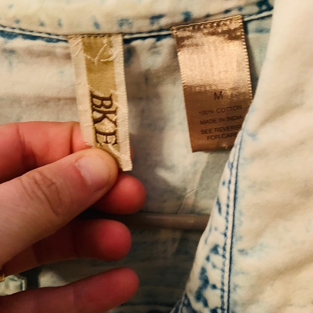 Aztec denim button down - Picture 2 of 3
